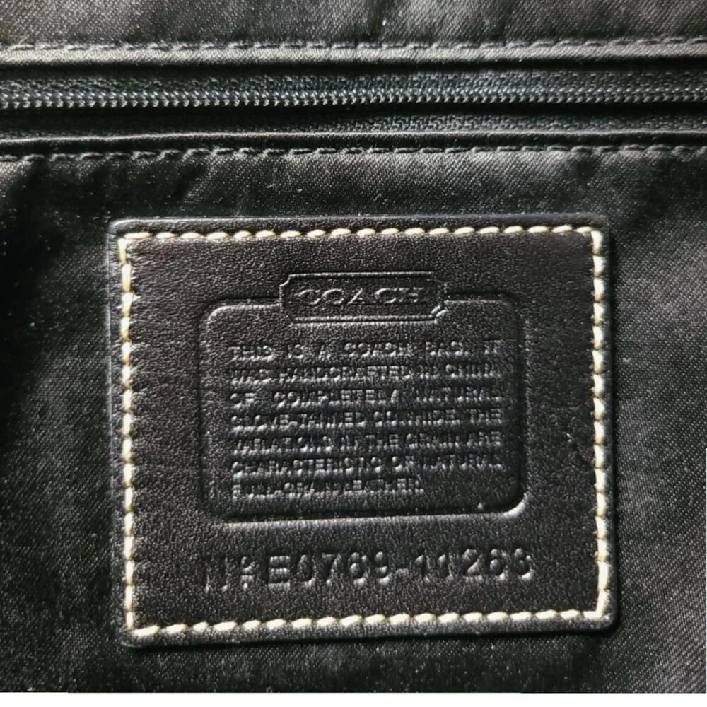 COACH Vintage Ergo Belted Flap Bag in black - Picture 12 of 12